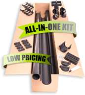Plastic guttering