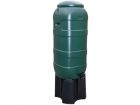 Plastic water butt Ward Slimline green 100 litres with stand.