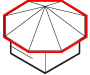 Octagonal roof