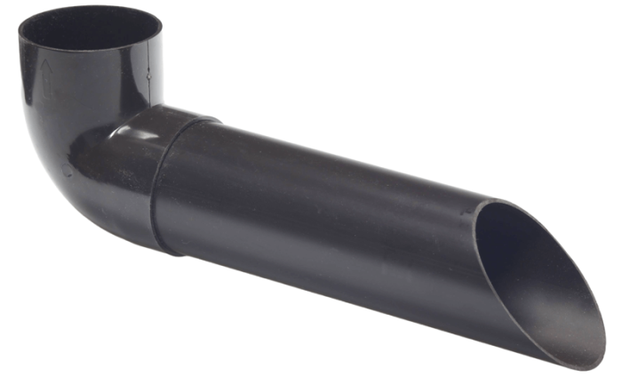 Gargoyle/ water sprout Ø 60 mm brown