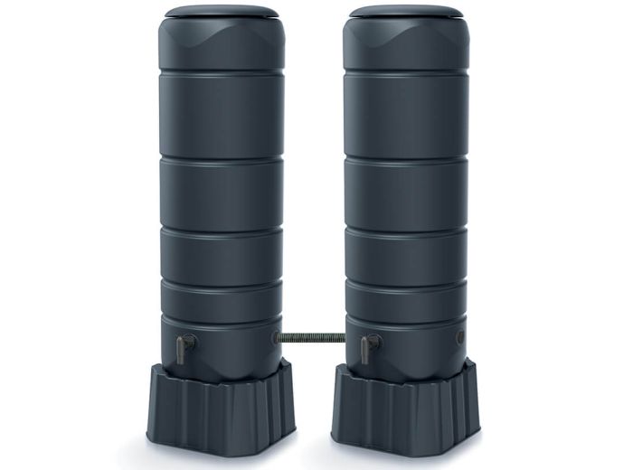 Double your rainwater storage capacity by connecting two water butts!