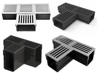 Design drainage channel T-branch kit