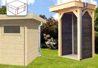 Rainwater drainage flat roof kits