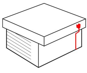 PVC Flat roof set | horizontal roof drain | anthracite | Ø 80 mm | single