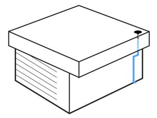 ZInc flat roof set | anthracite (RAL7024) | Ø 87 mm | single