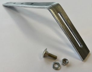 Top rafter brackets, comes complete with M6x20 carriage bolt, nut and washer.
