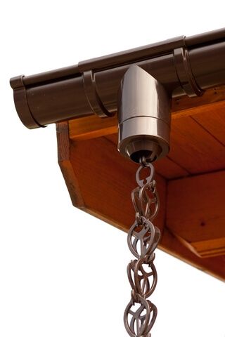 Chain for rain water drainage to attach to the guttering of your shed/ summer house, log cabin, garden chalet, garage or carport.